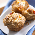 Healthy Oat Peaches and Cream Muffins